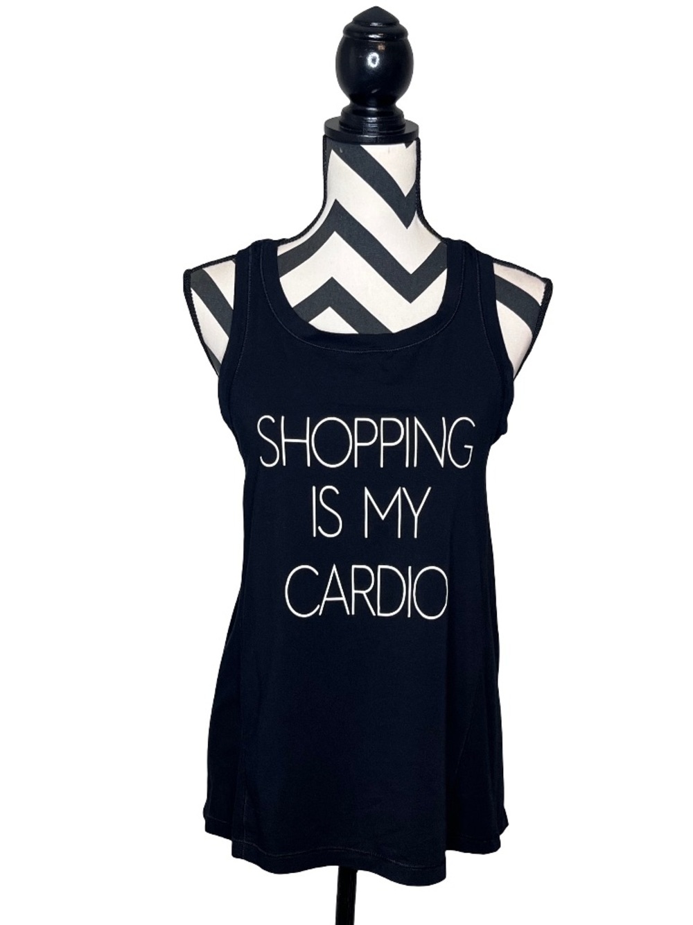 Soma Sport Shopping is My Cardio Fly Away Tank Top Sz M